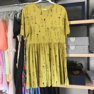 UO Silence and Noise modal babydoll T shirt dress!